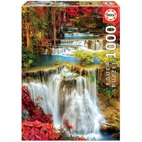 Educa 1000pc Waterfall In Deep Forest Jigsaw Puzzle