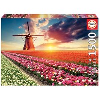 Educa 1500pc Tulips Landscape Jigsaw Puzzle