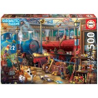 Educa 500pc Mysterious Train Station Jigsaw Puzzle