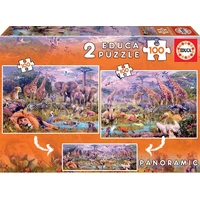 Educa 2x100pc Wild Animals Jigsaw Puzzle