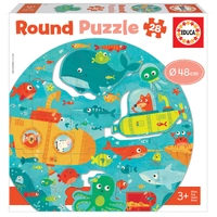 Educa Round Puzzle: Under The Sea 28pcs Jigsaw Puzzle