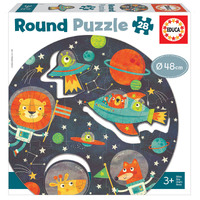 Educa Round Puzzle: Space 28pcs Jigsaw Puzzle