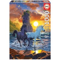 Educa 1000pc Unicorns On The Beach Jigsaw Puzzle