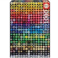 Educa 1000pc Collage Bottle Caps Jigsaw Puzzle