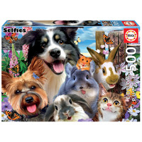 Educa 500pc Yard Buddies Selfie Jigsaw Puzzle