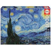 Educa 1000pc Starry Night, Van Gogh Jigsaw Puzzle
