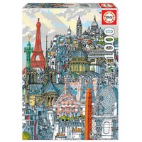 Educa 1000pc Paris, Carlo Stanga Jigsaw Puzzle