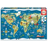 Educa World Map 200pcs Jigsaw Puzzle