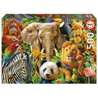 Educa 500pc Wild Animals Jigsaw Puzzle