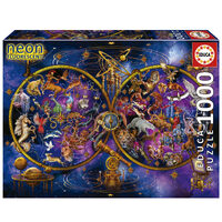 Educa 1000pc Neon Constellations Jigsaw Puzzle