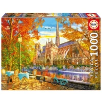 Educa 1000pc Notre Dame In Autumn Jigsaw Puzzle
