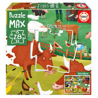 Educa Puzzle Max: The Farm 28pcs Jigsaw Puzzle