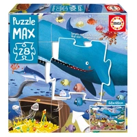 Educa Puzzle Max: Under The Sea Animals 28pcs Jigsaw Puzzle