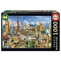 Educa 1000pc Miniature Symbols Of Europe Jigsaw Puzzle