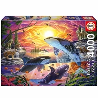 Educa 4000pc Orcas And Wolves Jigsaw Puzzle