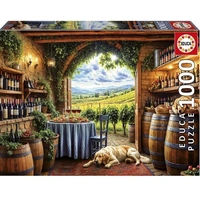 Educa 1000pc Dogs And Wine Jigsaw Puzzle
