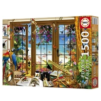 Educa 1500pc Bird Watchers Window Jigsaw Puzzle