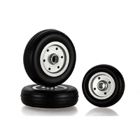 E-Flite Aluminum Wheel Set, F-16 80mm