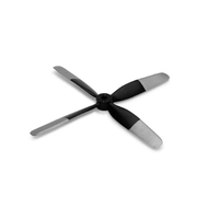 E-Flite 4-Blade Propeller, 4.5 x 4.0, UMX P-51 Voodoo