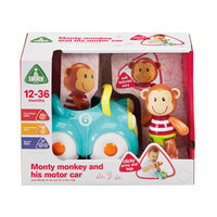 Early Learning Centre - Toybox Monty Monkey And His Racing Car