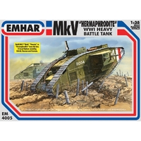 Emhar 1/35 Mk V 'Hermaphrodite' WWI Heavy Battle Tank