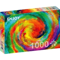 Enjoy Colorful Gradient Swirl 1000pc Jigsaw Puzzle