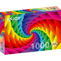 Enjoy Puzzles Gradient Rainbow Swirl 1000pcs Jigsaw Puzzle