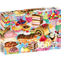 Enjoy Puzzles Sweet Treats 1000pcs Jigsaw Puzzle