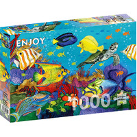 Enjoy Puzzles Underwater Rainbow 1000pcs Jigsaw Puzzle