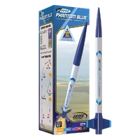 Estes Phantom Blue (2) Beginner Model Rocket Kit (18mm Standard Engine) [2483]