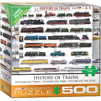 Eurographics 500pc XL History of Trains Jigsaw Puzzle