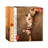Eurographics 500pc Giraffe Mother Kiss XL Jigsaw Puzzle