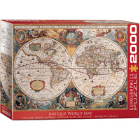 Eurographics 2000pc Antique World Map Jigsaw Puzzle