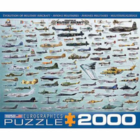 Eurographics Evolution of Military Aircraft 2000pc Jigsaw Puzzle EUR20578