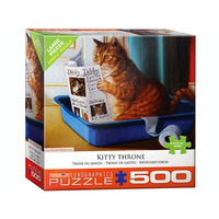 Eurographics 500pc XL Kitty Throne Jigsaw Puzzle