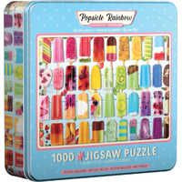 Eurographics 1000pc Popsicle Rainbow Tin Jigsaw Puzzle
