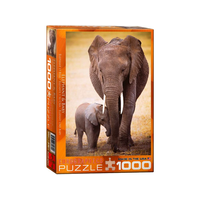 Eurographics 1000pc Elephant & Baby