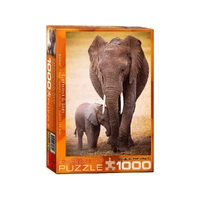 Eurographics 1000pc Elephant & Baby