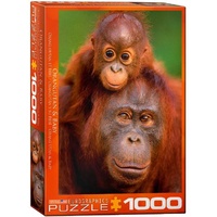 Eurographics Puzzles 1000pc Orangutan & Baby Jigsaw Puzzle