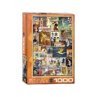 Eurographics 1000pc Vintage Bicycle Posters Jigsaw Puzzle