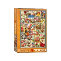 Eurographics 1000pc Flowers Seed Catalog Jigsaw Puzzle