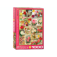 Eurographics 1000pc Roses Seed Catalogue Jigsaw Puzzle