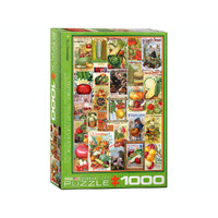Eurographics 1000pc Vegetables Seed Catalogue Jigsaw Puzzle