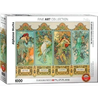 Eurographics 1000pc Mucha The Four Seasons Jigsaw Puzzle