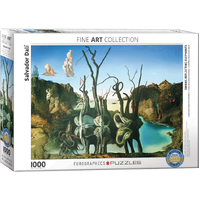 Eurographics Dali, Swans Reflection Elephnt 1000pc Jigsaw Puzzle