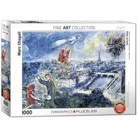 Eurographics 1000pc Chagall Le Bouquet De Paris Jigsaw Puzzle