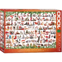 Eurographics 1000pc Holiday Cats Jigsaw Puzzle