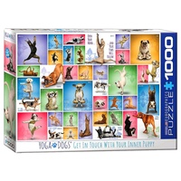 Eurographics 1000pce Yoga Dogs