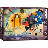 Eurographics 1000pc Kandinsky, Yellow Red Blue Jigsaw Puzzle