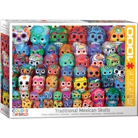 Eurographics 1000pc Traditional Mexican Skulls Jigsaw Puzzle